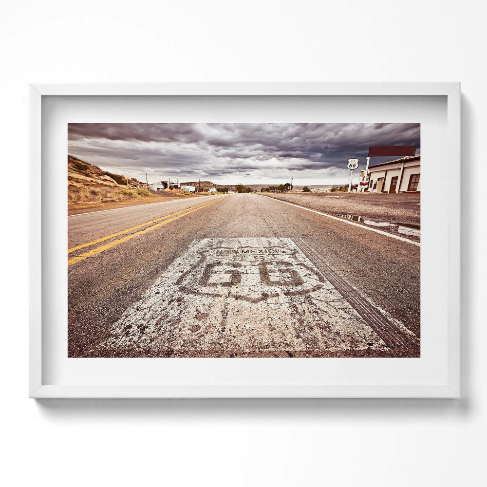 Tablou living cu rama excepţional Drumul statului american Ruta 66