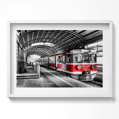 Tablou rama excepţional Vechea platformă de cale ferată