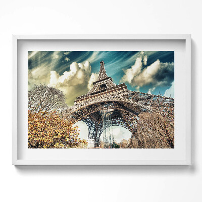 Tablou rama excepţional Vedere minunată asupra Turnului Eiffel