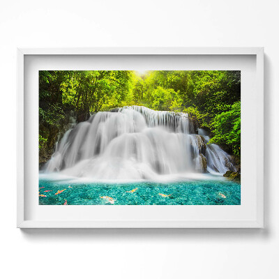 Tablou rama excepţional Cascada Huai Mae Khamin din Thailanda