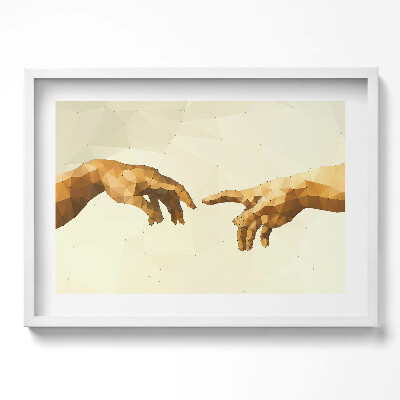 Tablou living cu rama excepţional Crearea lui Adam