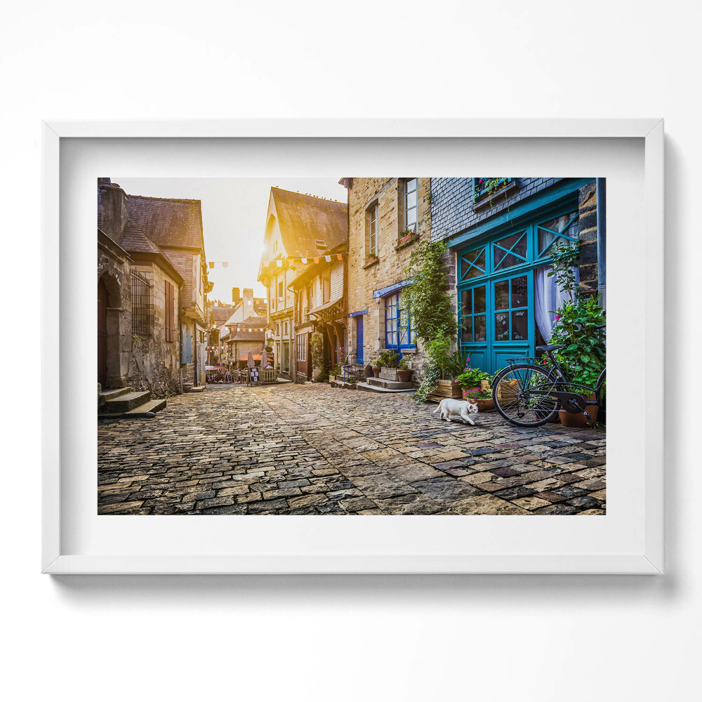 Tablou living cu rama excepţional Strada Orașului Vechi