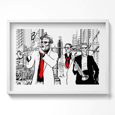 Tablou living cu rama excepţional Trupă de jazz