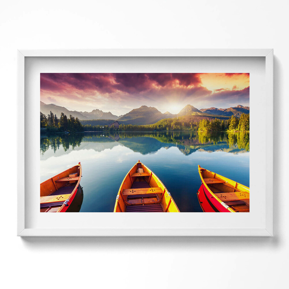 Tablou living cu rama excepţional Parcul Național Strbske Pleso Slovacia