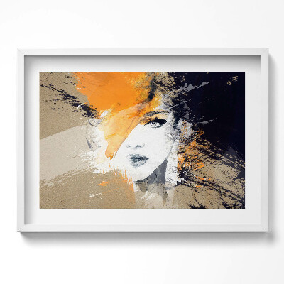 Tablou rama excepţional Portret de femeie abstract