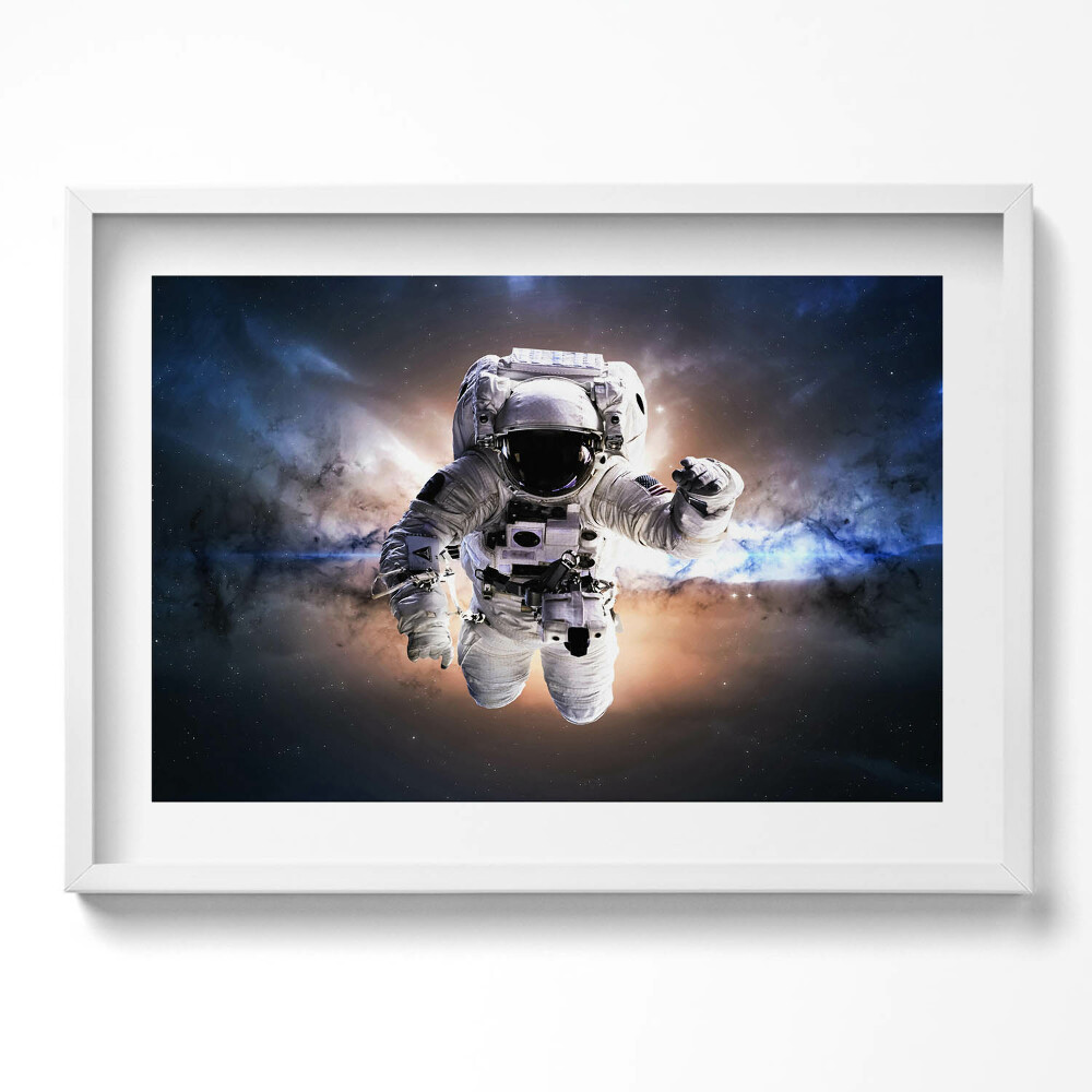 Tablou living cu rama excepţional Astronautul în spațiu