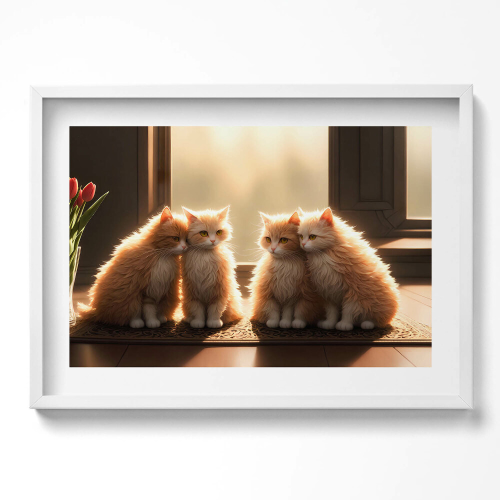 Tablou rama excepţional Pisicuțe dulci