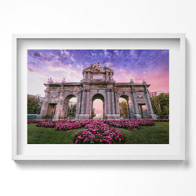 Tablou rama excepţional Uși Alcala Madrid Spania