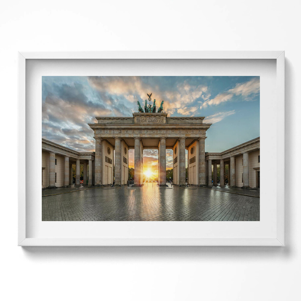 Tablou living cu rama excepţional Poarta Brandenburg din Berlin