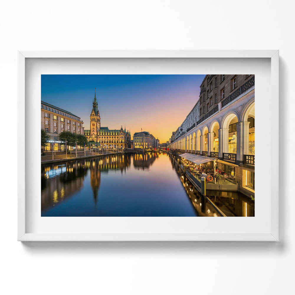 Tablou rama excepţional Primăria orașului Hamburg, Germania