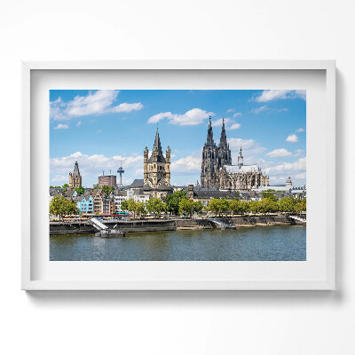 Tablou living cu rama excepţional Panorama din Köln