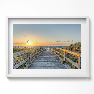 Tablou living cu rama excepţional Vacanțe la plajă în Germania