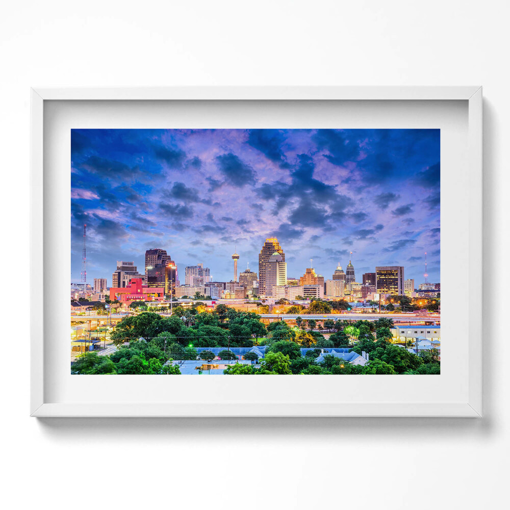 Tablou rama excepţional Peisajul orașului San Antonio
