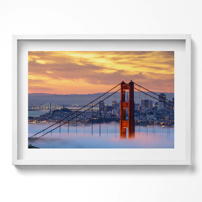 Tablou rama excepţional Podul San Francisco