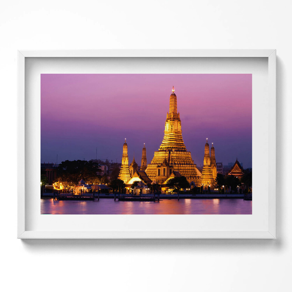 Tablou living cu rama excepţional Templu în Bangkok, Thailanda