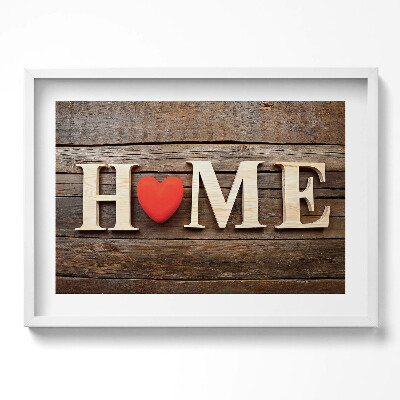 Tablou living cu rama excepţional Inscripția acasă