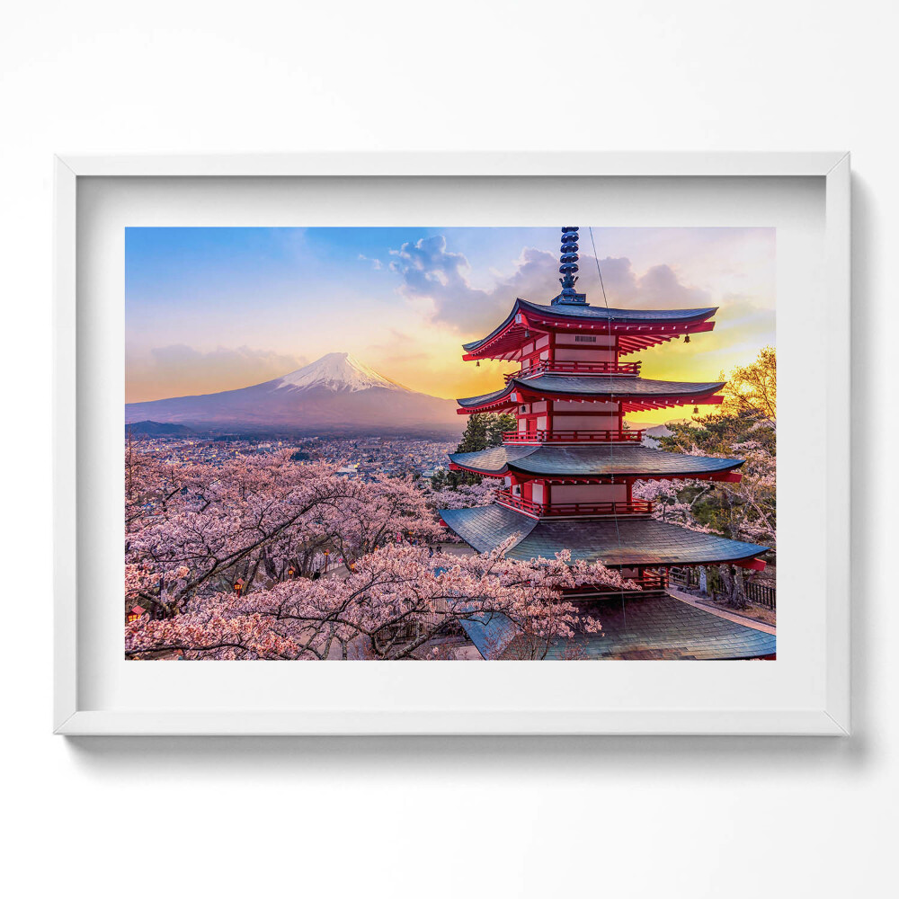 Tablou living cu rama excepţional Construcție japoneză