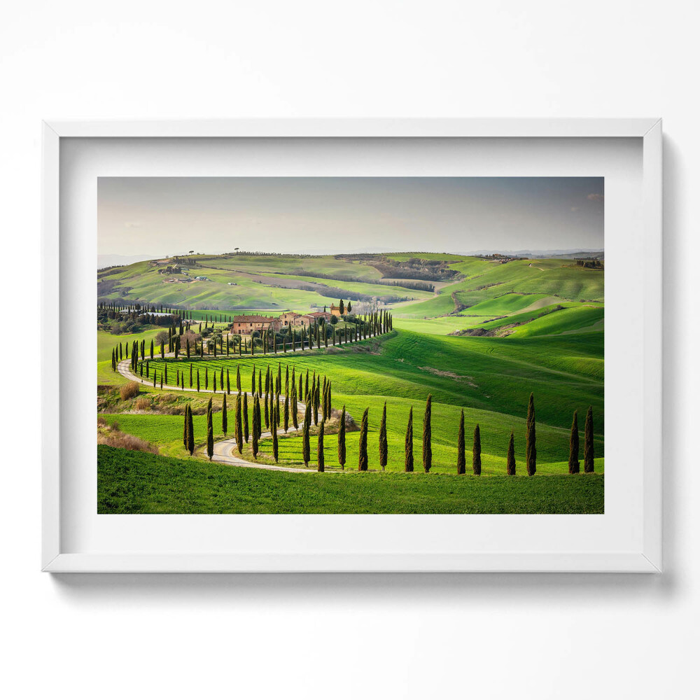 Tablou living cu rama excepţional Peisaj cu atmosferă italiană