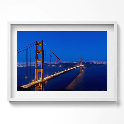 Tablou rama excepţional Vedere a podului Golden Gate