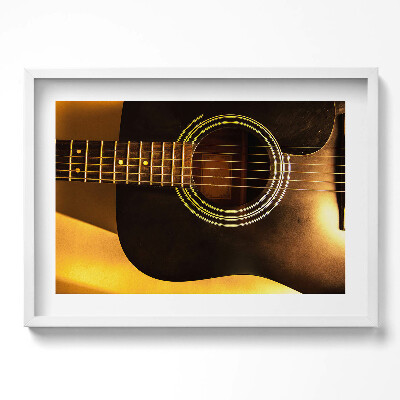 Tablou rama excepţional Instrument de chitară neagră