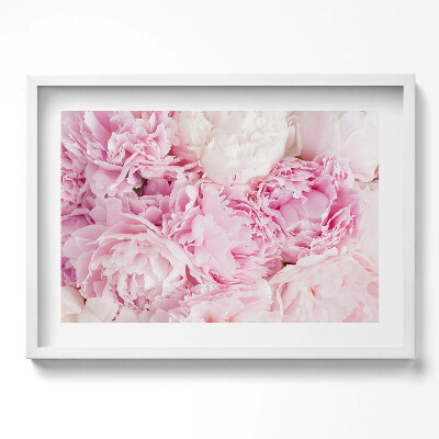 Tablou rama excepţional Bujori cu flori delicate