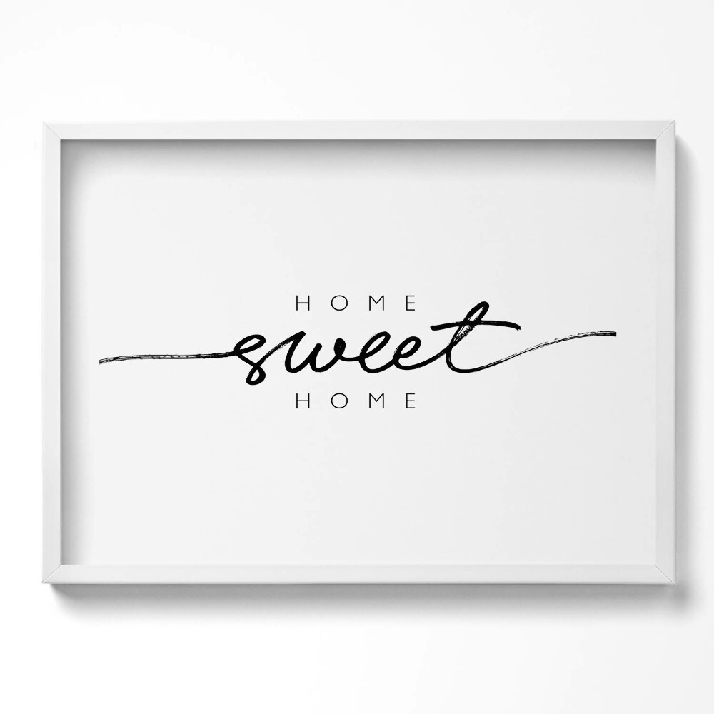Tablou rama excepţional Inscripție decorativă pentru apartament «Acasă, dulce casă»