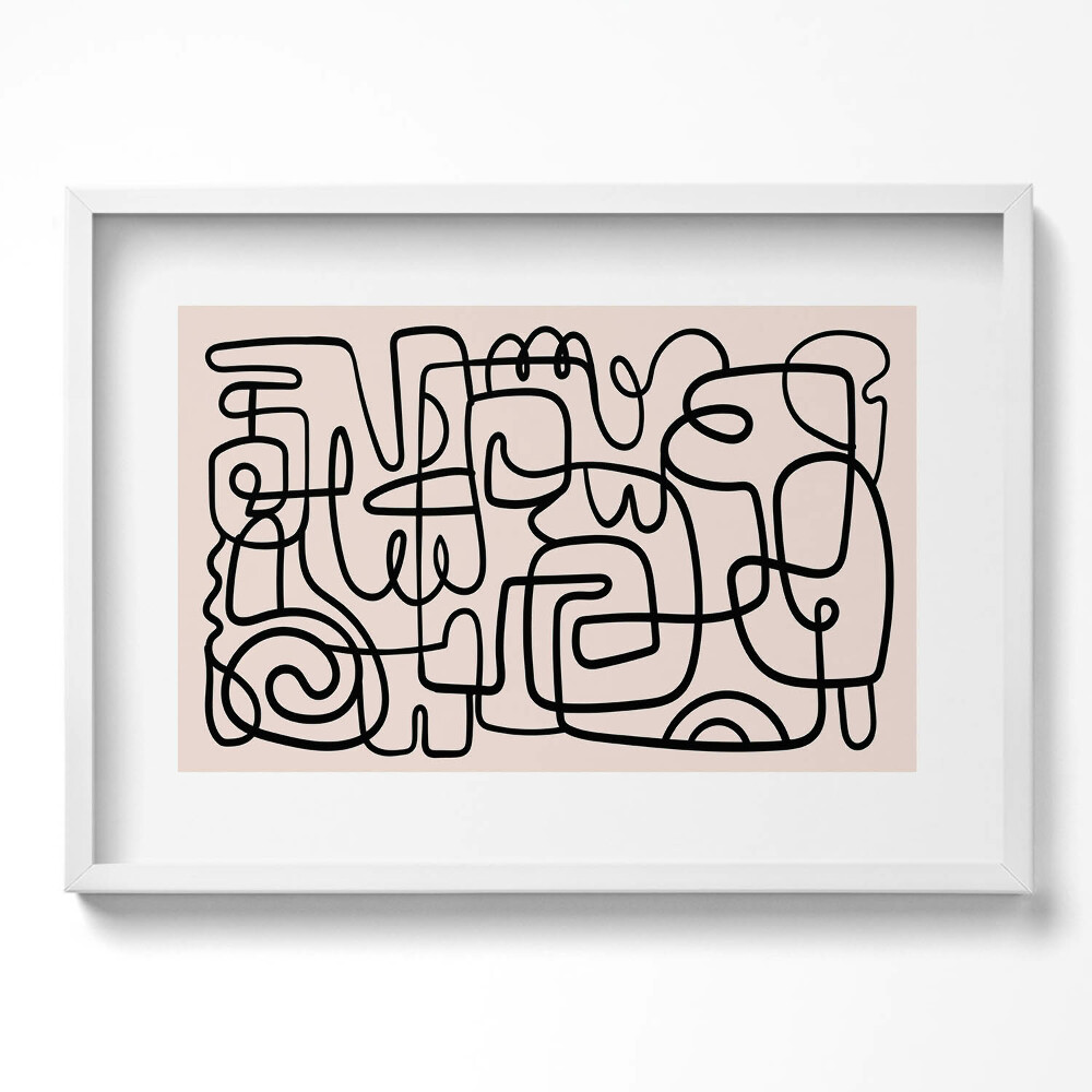 Tablou rama excepţional Forme abstracte de artă