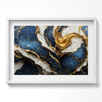 Tablou rama excepţional Textură abstractă glamour cu aur