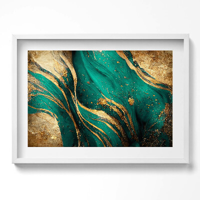 Tablou rama excepţional Abstracție cu aur