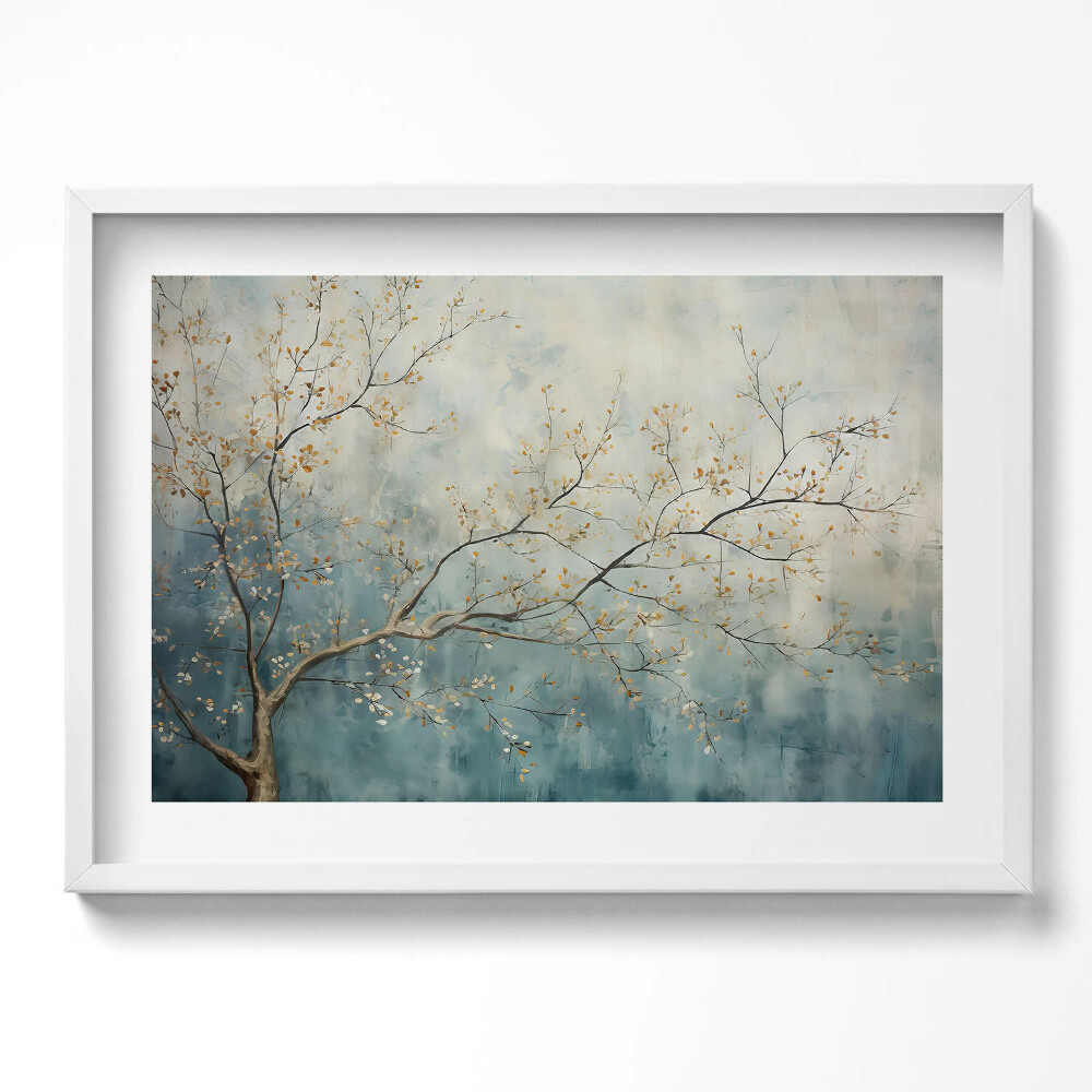 Tablou rama excepţional Ramuri de copac pictate