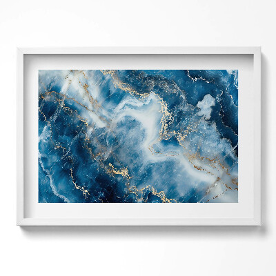 Tablou living cu rama excepţional Textură de piatră cu aur