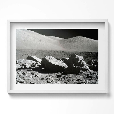 Tablou rama excepţional Fotografie de rocă lunară NASA