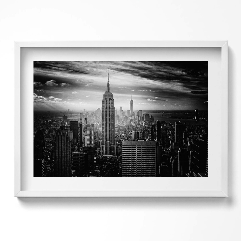 Tablou living cu rama excepţional Clădiri din New York