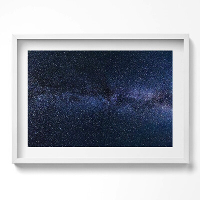 Tablou living cu rama excepţional Fotografie cu spațiu și stele