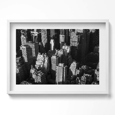 Tablou living cu rama excepţional Arhitectura orașului alb-negru
