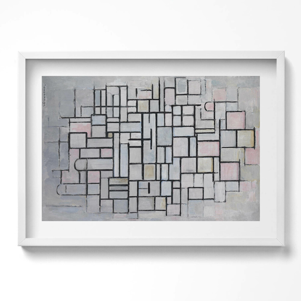 Tablou living cu rama excepţional Artă modernă - Schiță geometrică