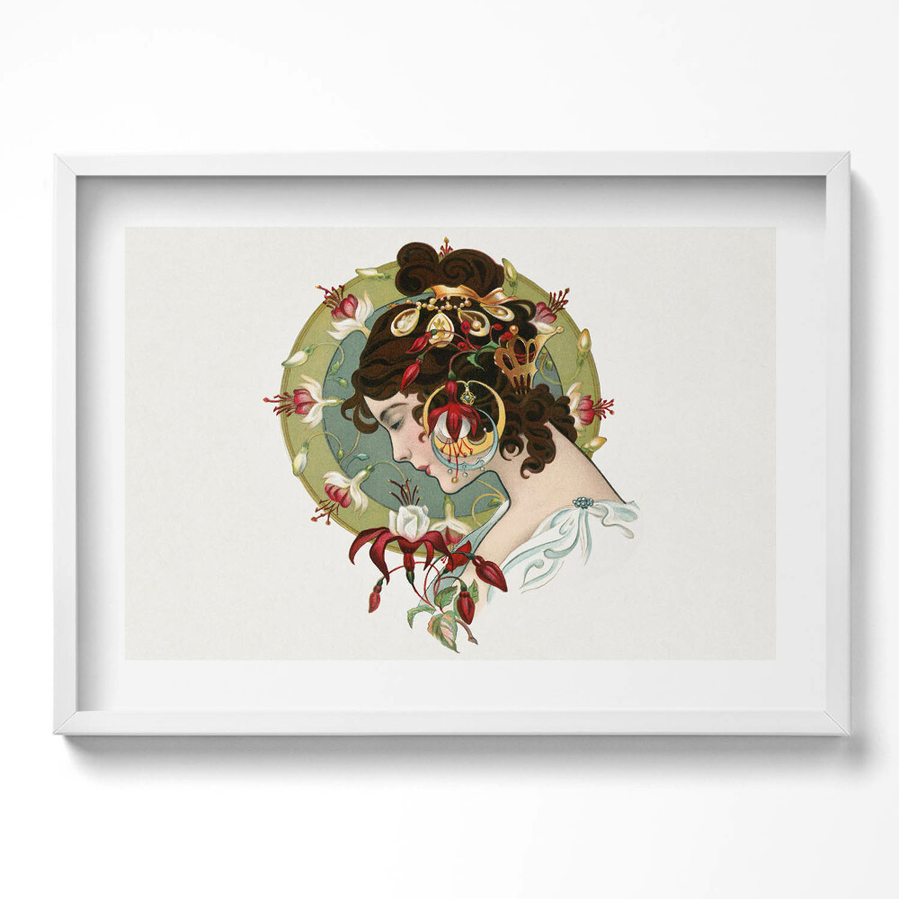 Tablou rama excepţional Portretul unei femei frumoase