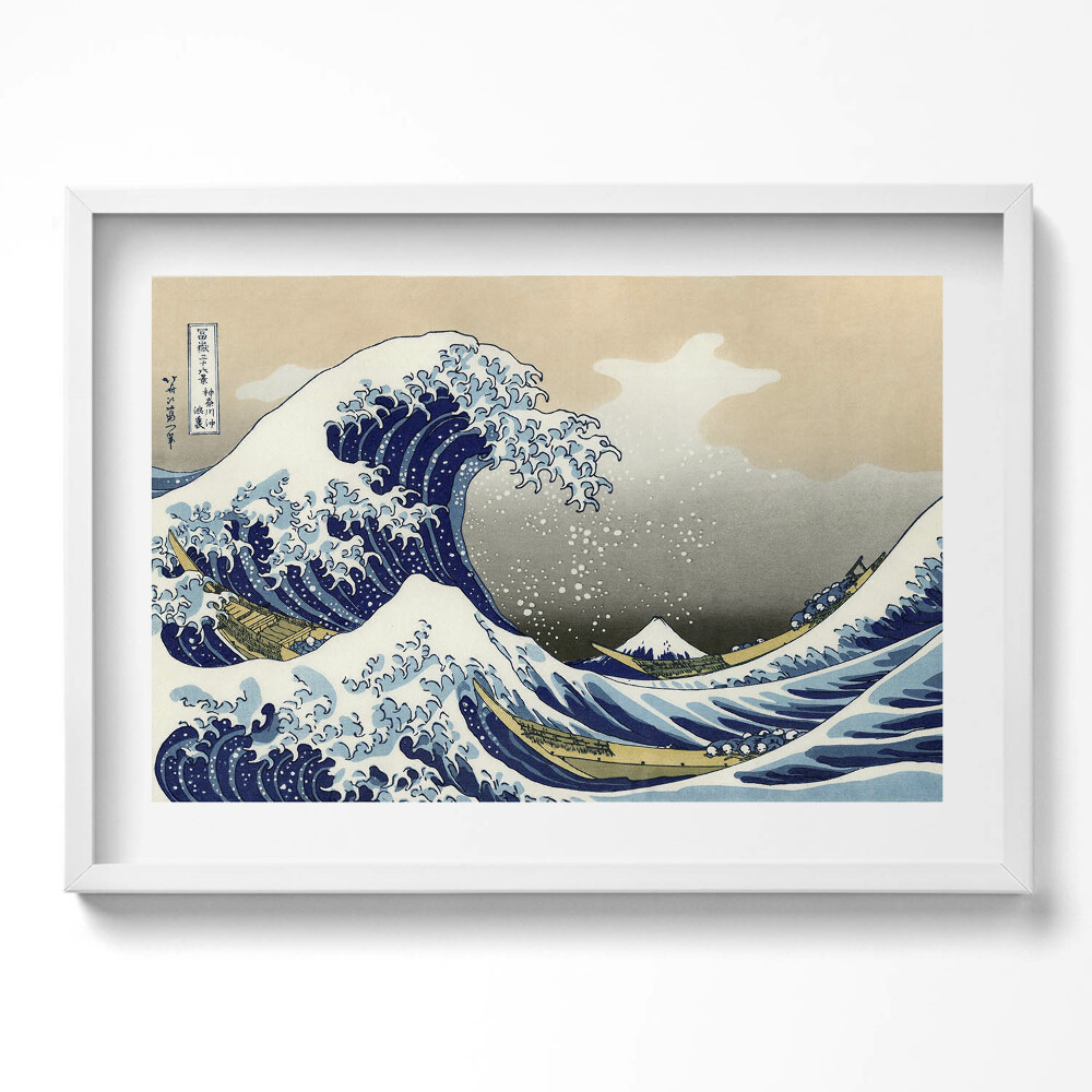 Tablou rama excepţional Marele Val de lângă Kanagawa