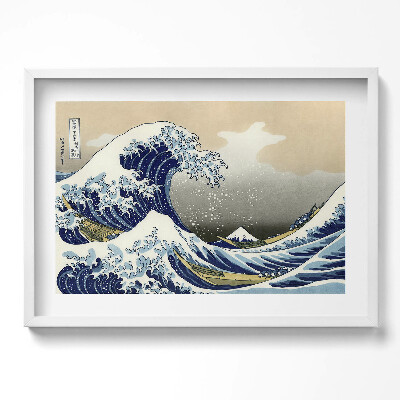 Tablou rama excepţional Marele Val de lângă Kanagawa