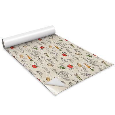 Autocolante mobila copii Legume de desene animate