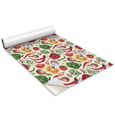 Autocolante mobila copii Legume colorate de desene animate