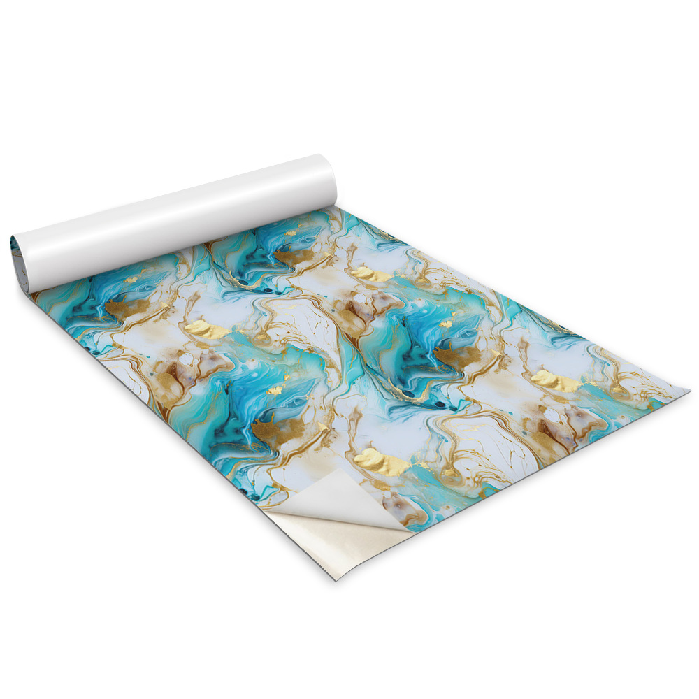 Autocolante mobila copii Marmură albastră