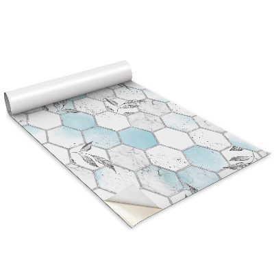 Autocolante mobila Hexagoane și frunze