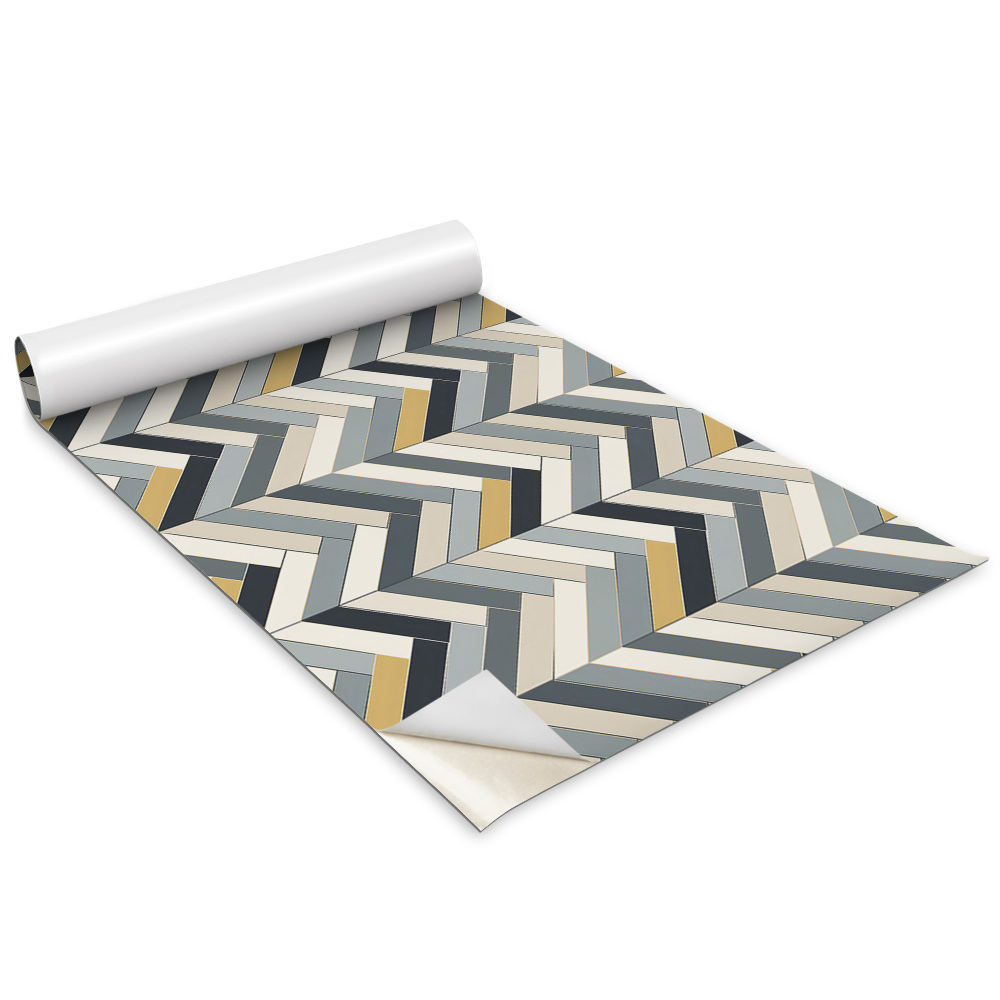 Autocolante mobila copii Compoziție de parchet în spic de hering