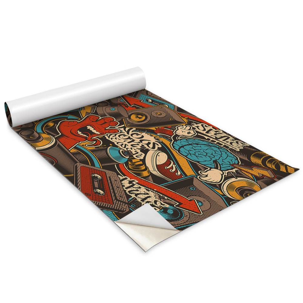 Autocolante mobila Spray muzical Graffiti