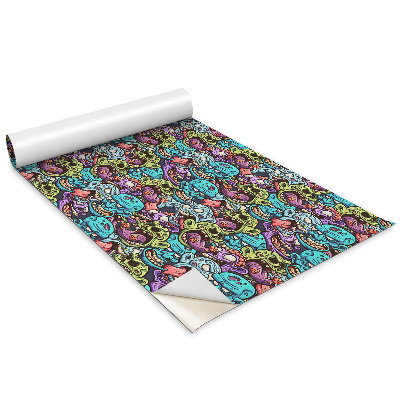 Autocolante mobila Zombi colorați