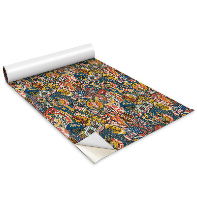 Autocolante mobila copii Model de colaj american pentru tineri