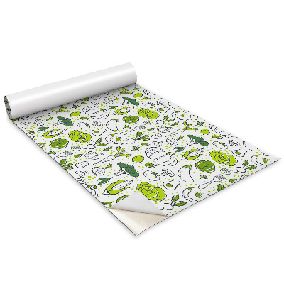 Autocolante mobila Legume verzi de desene animate