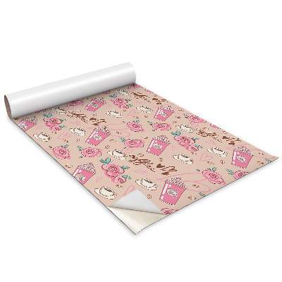 Autocolante mobila copii Desenarea cafelei