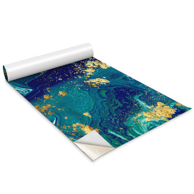 Autocolante mobila copii Marmură albastră